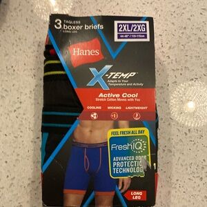 Hanes X-Temp Active Cool Boxer Briefs - Black